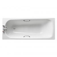 Armitage shanks Sandringham 21 Single Ended Steel Bath with Grips 1700mm x 700mm - White