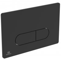 Ideal Standard Oleas P1 Black Pneumatic Dual Flushplate