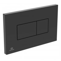 Ideal Standard Solea P2 Black Pneumatic Dual Flushplate