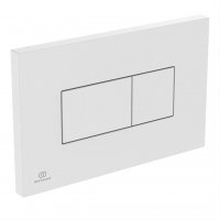 Ideal Standard Solea P2 White Pneumatic Dual Flushplate