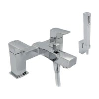 Francis Pegler Manta Two Hole Bath Shower Mixer Tap - Chrome