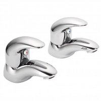 Francis Pegler Signia Basin Taps Pair - Chrome