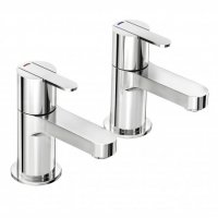 Francis Pegler Strata Bath Pilar Taps Pair - Chrome