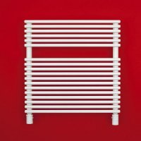 Bisque Straight Fronted Towel Rail - White - 796mm x 496mm