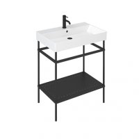 Britton Shoreditch 670mm Frame Furniture Stand And Basin