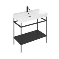 Britton Shoreditch 825mm Frame Furniture Stand And Basin