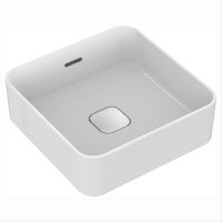 Ideal Standard Strada II 40cm Square Vessel Basin with Overflow, Clicker Waste