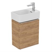 Ideal Standard Strada II 450mm Wall Hung Gold Oak Right Hand Guest Washbasin Unit