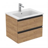 Ideal Standard Connect EQ 600mm Wall Hung Gold Oak Vanity Unit