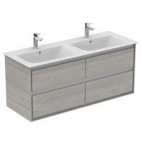 Ideal Standard Connect Air 1200mm Vanity Unit (Light Grey Wood with Matt White Interior)