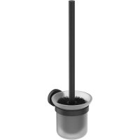 Ideal Standard IOM Wall Mounted Silk Black Toilet Brush & Holder