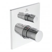 Ideal Standard Ceratherm C100 Built-In Square Thermostatic 1 Outlet Chrome Shower Mixer