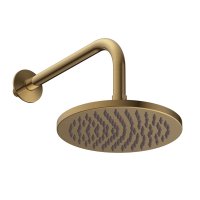 Britton Bathrooms Hoxton Brushed Brass Shower Head & Arm