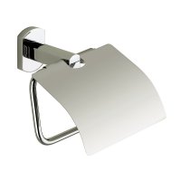 Origins Living Edera Plus Toilet Roll Holder with Flap - Chrome