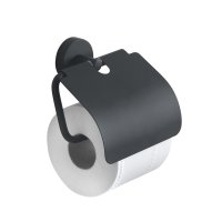 Origins Living Eros Toilet Roll Holder with Flap - Black