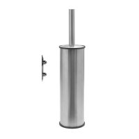 Origins Living G Pro Metal Toilet Brush & Holder Wall Mounted - Brushed Stainless Steel