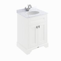 BC Designs Victrion 600mm Nimbus White 2 Door Basin Unit