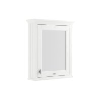 BC Designs Victrion 650mm Nimbus White 1 Door Mirror Cabinet