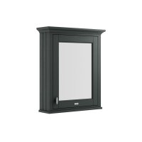 BC Designs Victrion 650mm Dark Lead 1 Door Mirror Cabinet