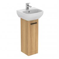 Ideal Standard i.life A 23cm Pedestal Natural Oak Washbasin Unit