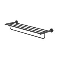 Britton Bathrooms Hoxton Matt Black Towel Rack