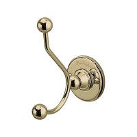 Burlington Bathrooms Gold Double Robe Hook