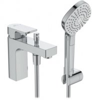 Ideal Standard Edge Single Lever Deck Mounted Bath Shower Mixer with Shower Set