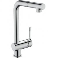 Ideal Standard Ceralook Single Lever L-Shaped Spout Chrome Kitchen Mixer with Pull Out Spout - Stock Clearance