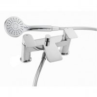 Essential Pisco Bath Shower Mixer with Kit, Chrome