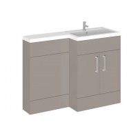Essential Nevada Right Hand L-Shaped Unit With Basin, Cashmere Ash