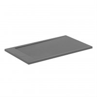 Ideal Standard i.life Ultra Flat S 1200 x 700mm Rectangular Shower Tray with Waste - Concrete Grey