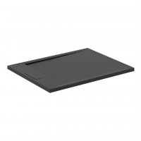 Ideal Standard i.life Ultra Flat S 1000 x 800mm Rectangular Shower Tray with Waste - Jet Black