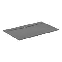 Ideal Standard i.life Ultra Flat S 1800 x 1000mm Rectangular Shower Tray with Waste - Concrete Grey