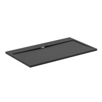 Ideal Standard i.life Ultra Flat S 1400 x 800mm Rectangular Shower Tray with Waste - Jet Black