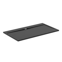 Ideal Standard i.life Ultra Flat S 1600 x 900mm Rectangular Shower Tray with Waste - Jet Black