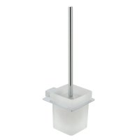 Vado Phase Toilet Brush and Frosted Glass Holder
