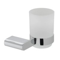 Vado Photon Frosted Glass Tumbler and Holder