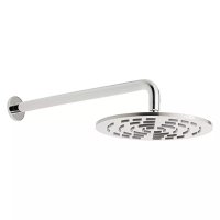 Vado Geometry 250mm Round Shower Head and Arm