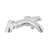 Vado Celsius Exposed Pillar Mounted Thermostatic Bath Shower Mixer without Shower Kit