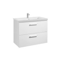 Roca Prisma Gloss White 800mm Basin & Unit with 2 Drawers