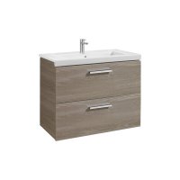 Roca Prisma Textured Ash 800mm Basin & Unit with 2 Drawers