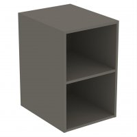 Ideal Standard i.life B Matt Quartz Grey Side Unit for Vanity Basins with 2 Shelves