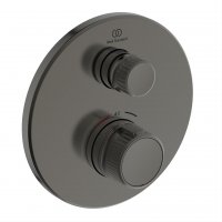 Ideal Standard Ceratherm Navigo Built-In Round Thermostatic 1 Outlet Magnetic Grey Shower Mixer