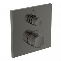 Ideal Standard Ceratherm Navigo Built-In Square Thermostatic 1 Outlet Magnetic Grey Shower Mixer