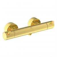 Ideal Standard Ceratherm T125 Exposed Thermostatic Brushed Gold Shower Mixer Valve