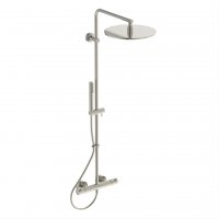 Ideal Standard Ceratherm T125 Exposed Thermostatic Round Silver Storm Shower Pack