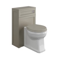Harrogate Dovetail Grey 500mm Back to Wall Toilet Unit