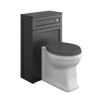 Harrogate Spa Grey 500mm Back to Wall Toilet