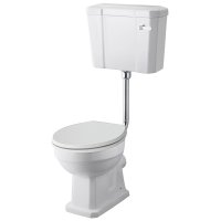 Harrogate Low Level Toilet with Arctic White Soft Close Seat
