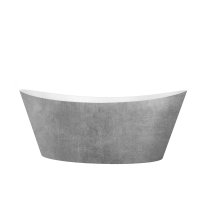 Harrogate Aruba Antique Silver 1700 x 800mm Acrylic Freestanding Bath